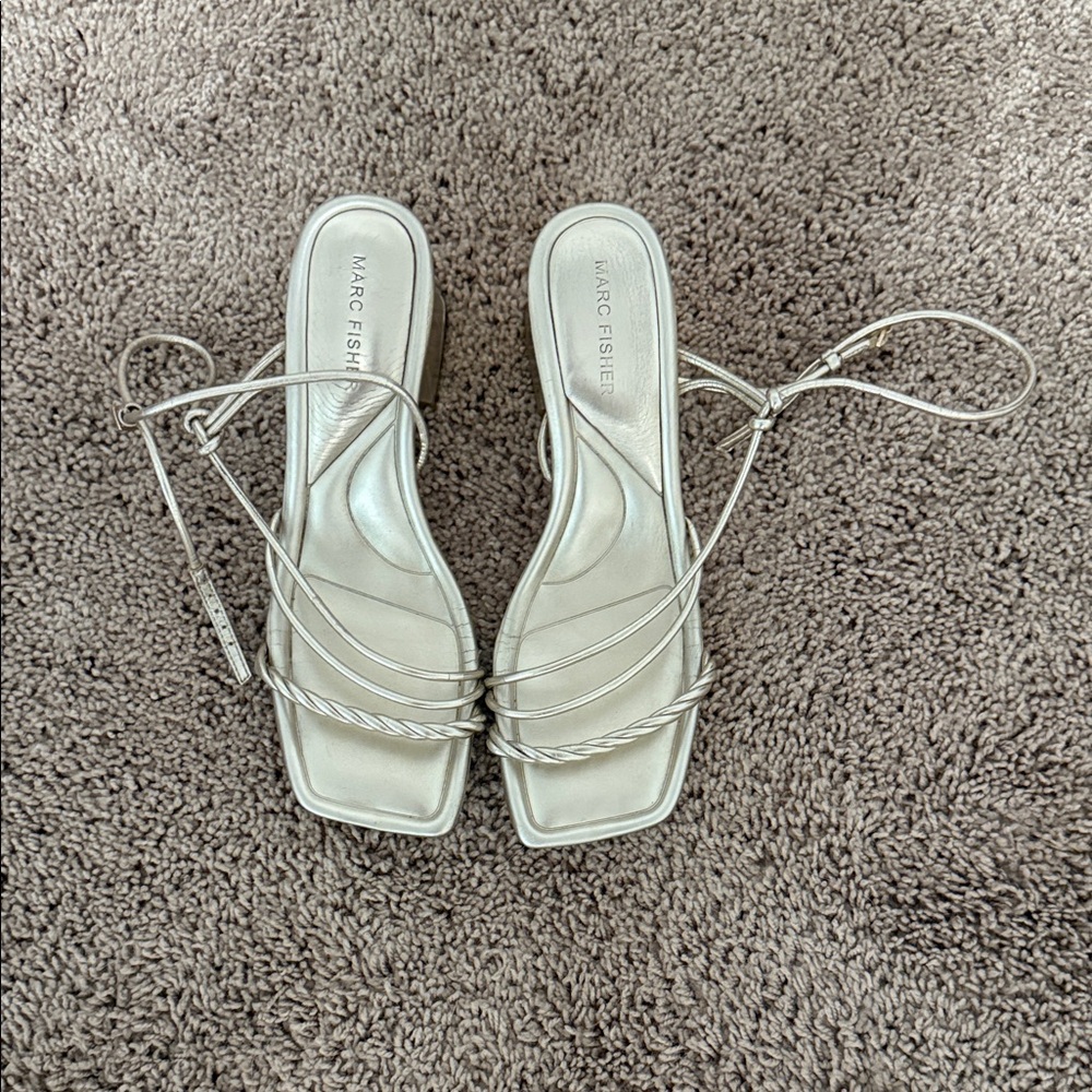 Marc Fisher Women's Elegant Cream Sandals